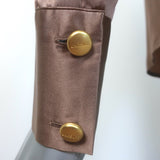 L'Agence Honey Tie-Neck Blouse Portabella Silk Charmeuse Size Extra Small NEW