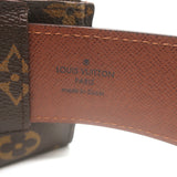 Louis Vuitton Ceinture Pochette Duo Belt Bag Brown Monogram Canvas Size 32 NEW