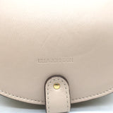 Ulla Johnson Paloma Ruched Straw Small Crossbody Bag Nude Leather NEW