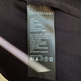 Zimmermann Sabotage Button-Front Maxi Skirt Black Striped Silk Size 1