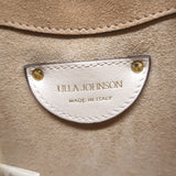 Ulla Johnson Paloma Ruched Straw Small Crossbody Bag Nude Leather NEW