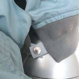 Sacai cropped MA-1 padded bomber jacket, light blue nylon, authentic pre-owned designer piece