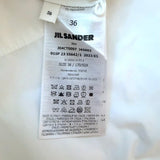 Jil Sander Bell Midi Shirtdress White Cotton Poplin Size 36