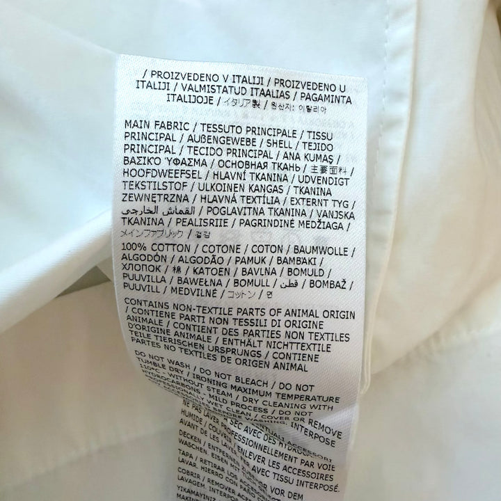 Jil Sander Bell Midi Shirtdress White Cotton Poplin Size 36
