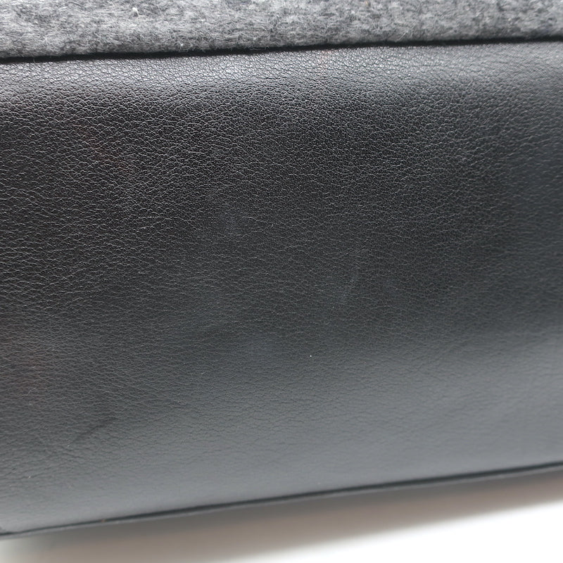Proenza Schouler PS1 Extra Large Backpack Charcoal Melange Felted Wool