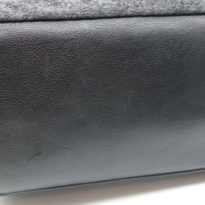 Proenza Schouler PS1 Extra Large Backpack Charcoal Melange Felted Wool