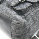Proenza Schouler PS1 Extra Large Backpack Charcoal Melange Felted Wool