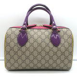 Gucci Limited Edition GG Supreme Small Boston Bag Brown with Multicolor Trim