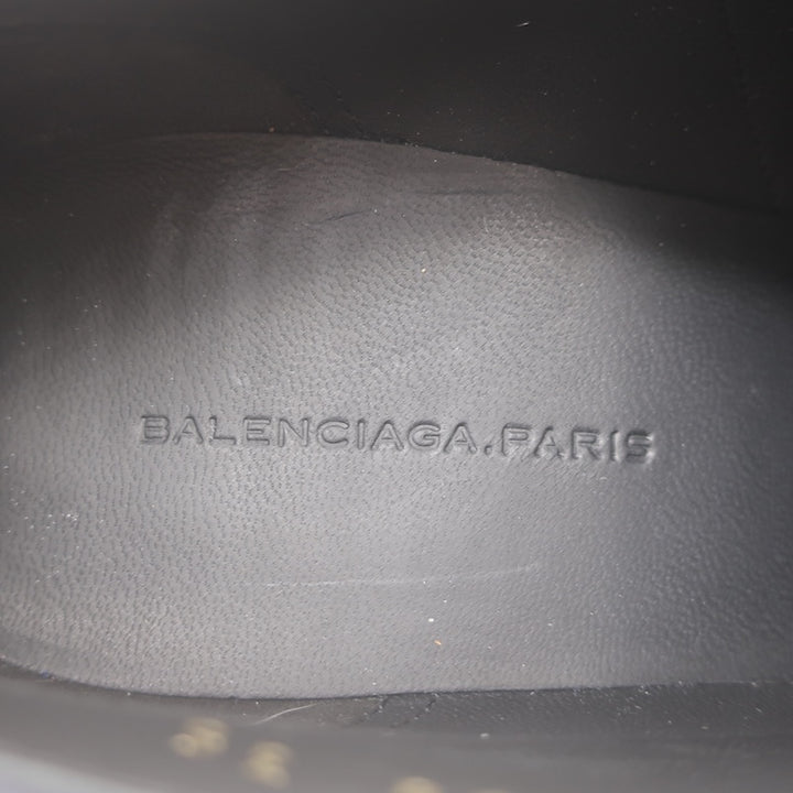 Balenciaga Pointed Toe Platform Booties Navy Suede Size 35 NEW
