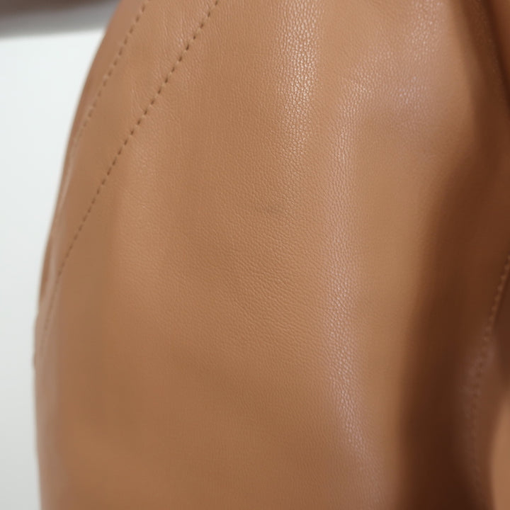 Brochu Walker Tide Faux Leather Tie-Waist Pants Camel Size Medium