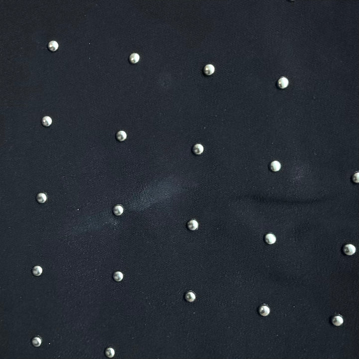 A.L.C. Studded Cropped Pants Black Stretch Crepe Size 0