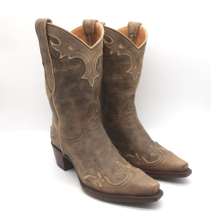 Old Gringo Cowboy Boots Taupe Leather Size 5.5