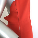 Calvin Klein Collection Feya Halter Dress Flame Red Stretch Cady Size 6