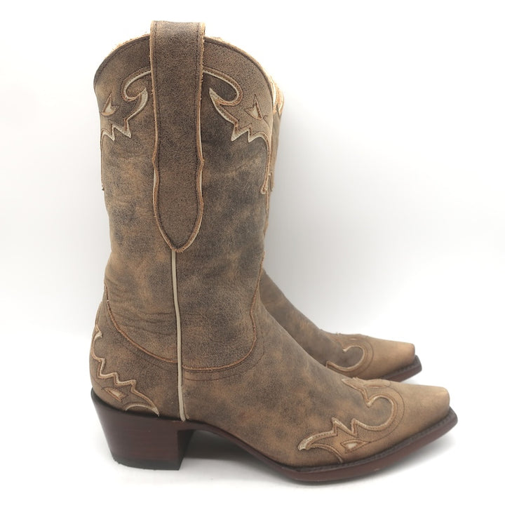 Old Gringo Cowboy Boots Taupe Leather Size 5.5