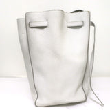 Celine Small Cabas Phantom Tote White Soft Grained Leather Shoulder Bag