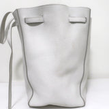 Celine Small Cabas Phantom Tote White Soft Grained Leather Shoulder Bag