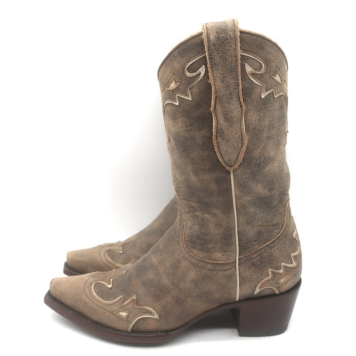 Old Gringo Cowboy Boots Taupe Leather Size 5.5