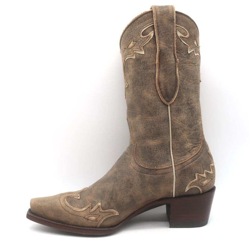 Old Gringo Cowboy Boots Taupe Leather Size 5.5