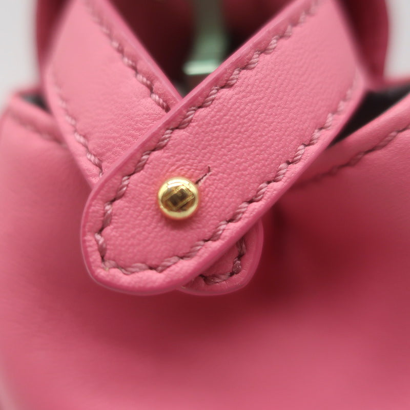 Fendi Mini Peekaboo Bag Pink &amp; Light Blue Leather Crossbody