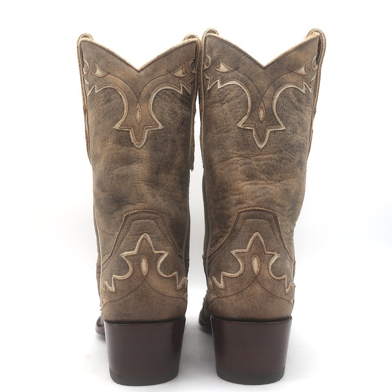 Old Gringo Cowboy Boots Taupe Leather Size 5.5
