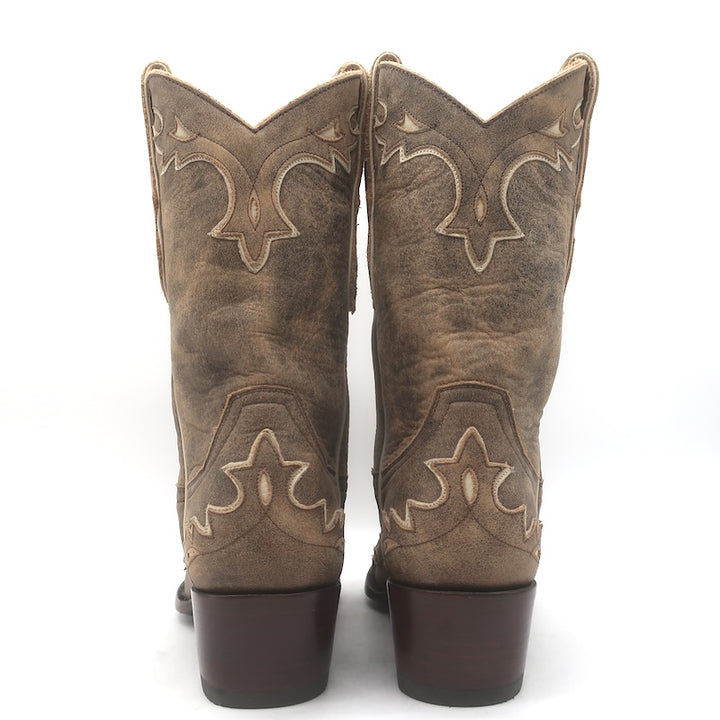 Old Gringo Cowboy Boots Taupe Leather Size 5.5