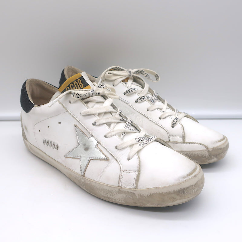 ★関税込み★ GOLDEN  SILVER LEATHER SUPERSTAR SNEAKERS Golden Goose - Women's Superstar Silver Leather Low-Top Sneaker