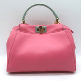 Fendi Mini Peekaboo Bag Pink & Light Blue Leather Crossbody