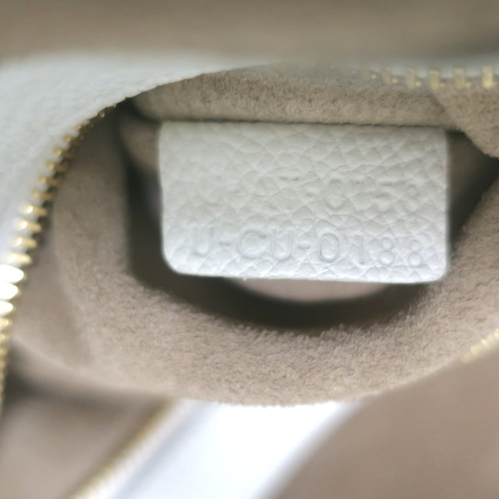 Celine Small Cabas Phantom Tote White Soft Grained Leather Shoulder Bag
