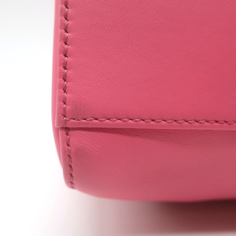 Fendi Mini Peekaboo Bag Pink &amp; Light Blue Leather Crossbody