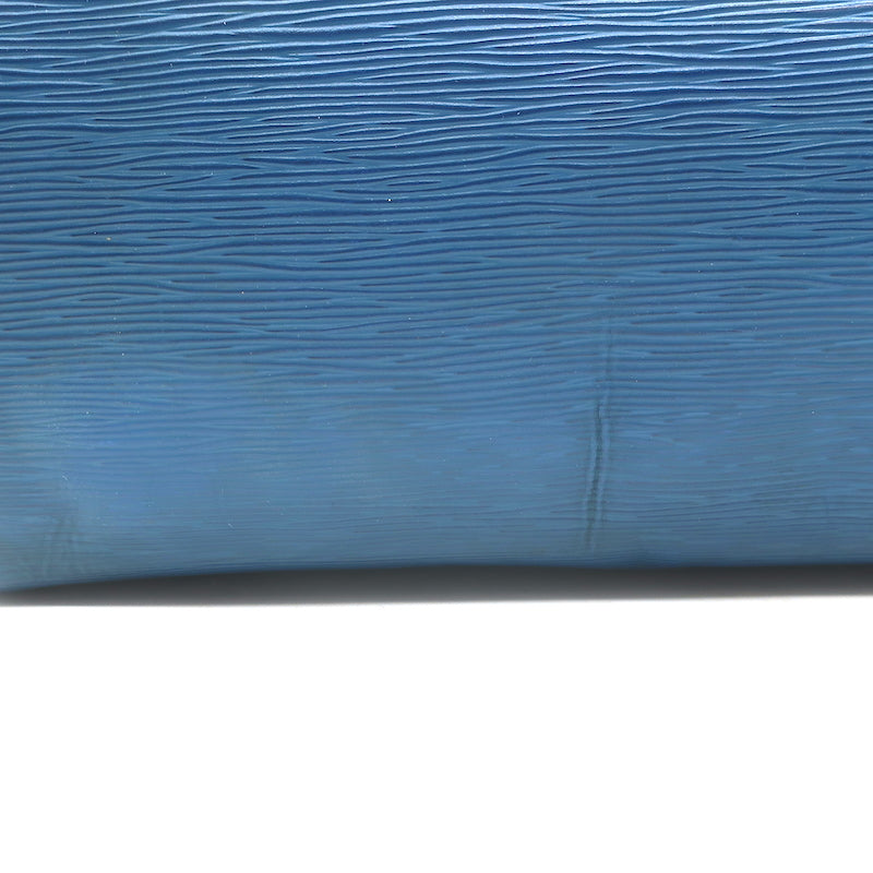 Louis Vuitton Speedy 30 Bag Toledo Blue Epi Leather