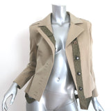 Vintage Yves Saint Laurent Rive Gauche Ribbon-Trim Jacket Beige Cotton Size 38
