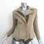 Vintage Yves Saint Laurent Rive Gauche Ribbon-Trim Jacket Beige Cotton Size 38