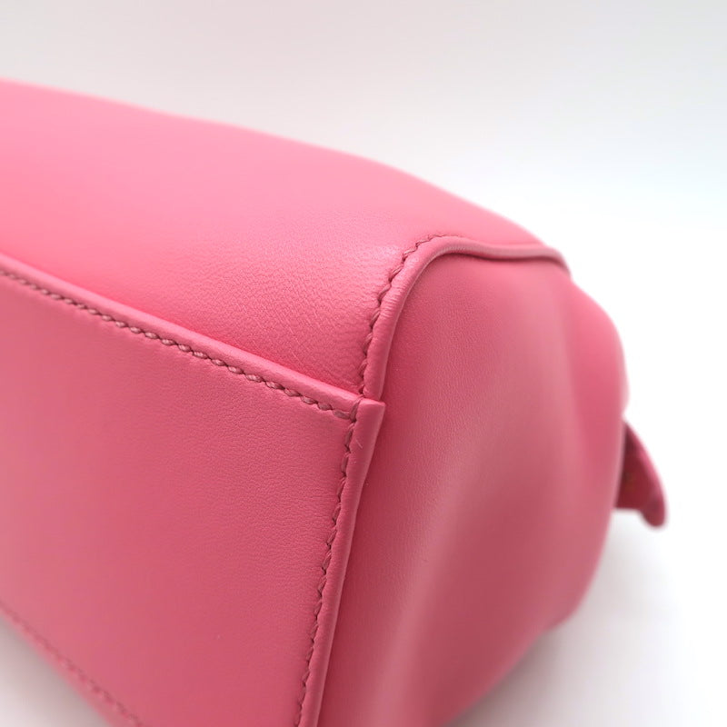 Fendi Mini Peekaboo Bag Pink &amp; Light Blue Leather Crossbody