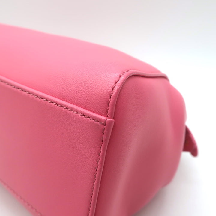 Fendi Mini Peekaboo Bag Pink &amp; Light Blue Leather Crossbody