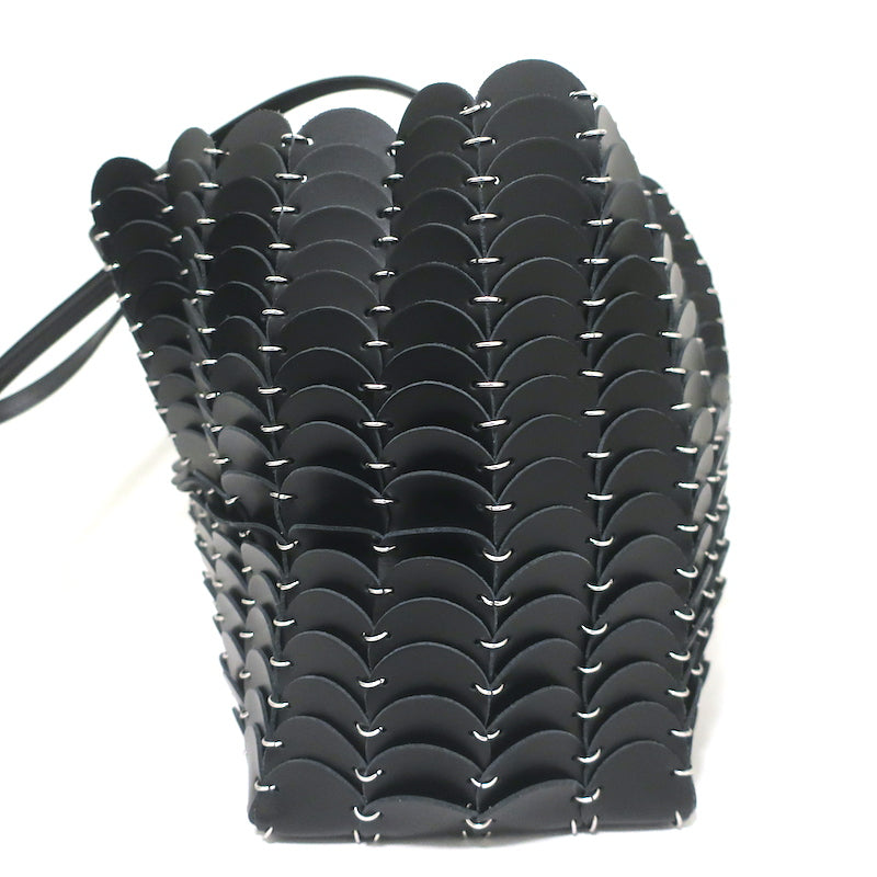 Paco Rabanne Pacoio Tote Black Leather Large Shoulder Bag NEW