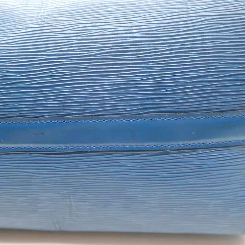 Louis Vuitton Speedy 30 Bag Toledo Blue Epi Leather