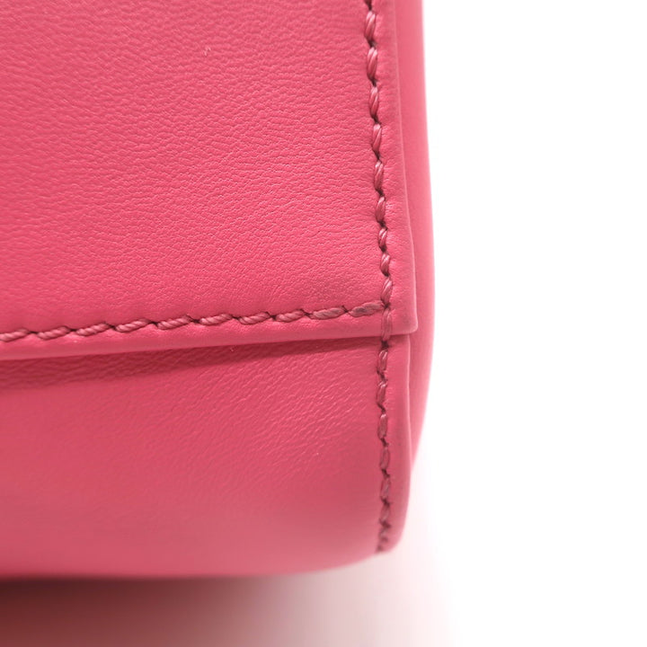 Fendi Mini Peekaboo Bag Pink &amp; Light Blue Leather Crossbody