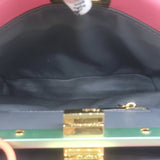 Fendi Mini Peekaboo Bag Pink & Light Blue Leather Crossbody