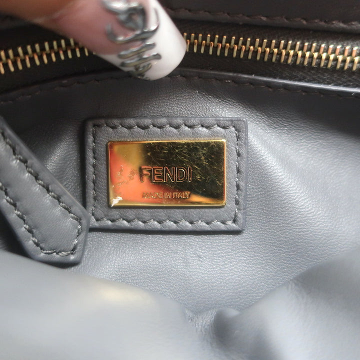 Fendi Mini Peekaboo Bag Pink &amp; Light Blue Leather Crossbody