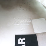 Golden Goose Superstar Low Top Sneakers White Leather with Silver Star Size 41