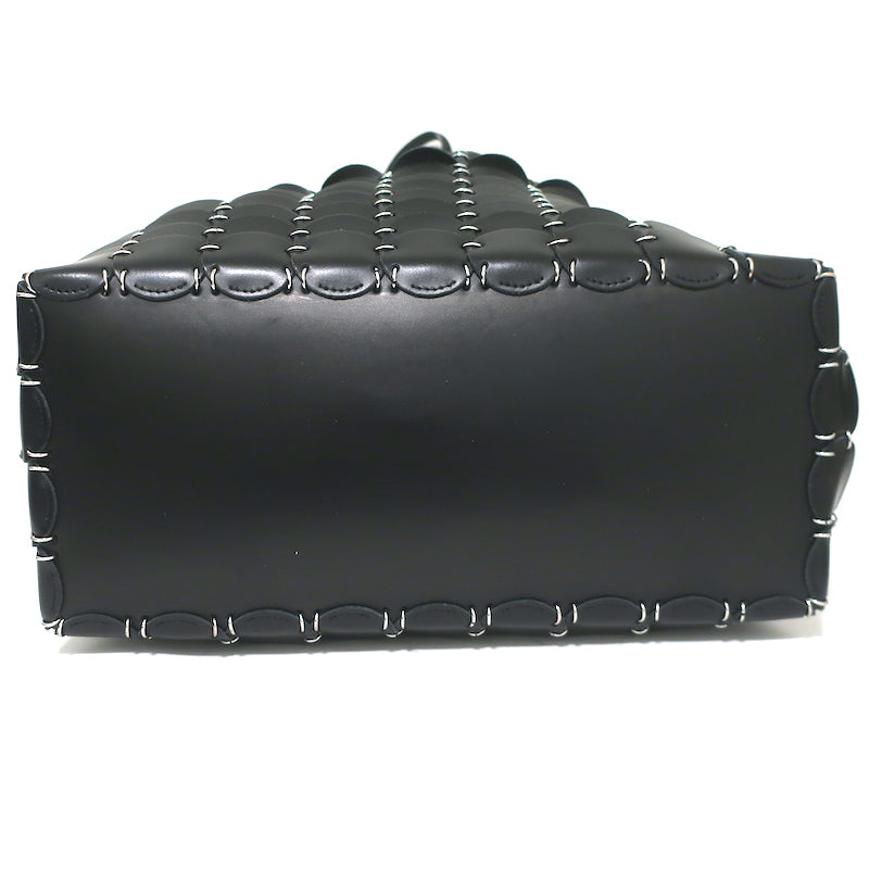 Paco Rabanne Pacoio Tote Black Leather Large Shoulder Bag NEW