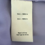 L'Agence Lina Chain-Strap Draped Top Lavender Silk Size Extra Large NEW