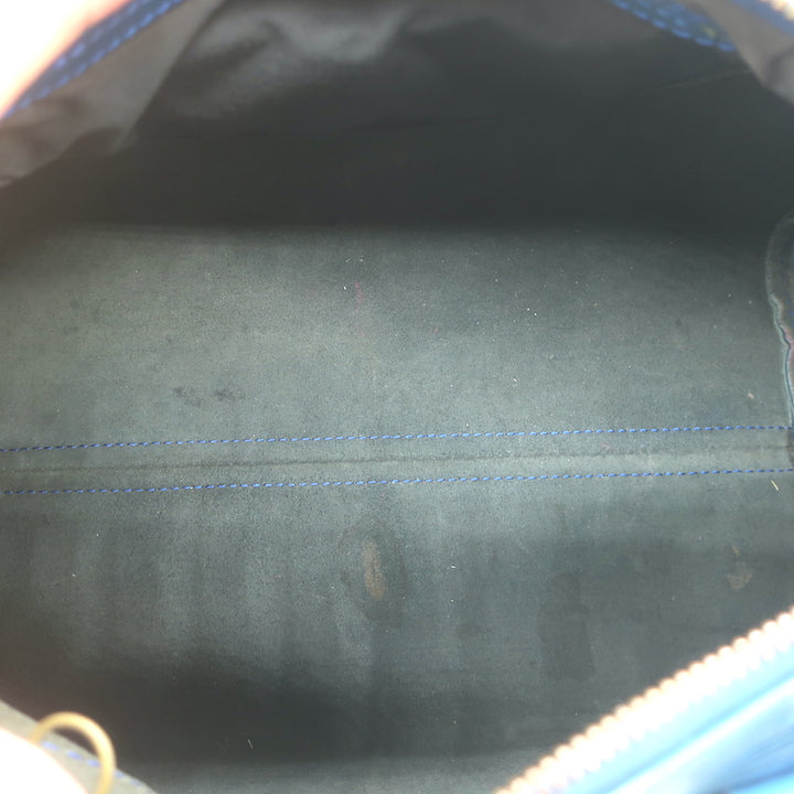 Louis Vuitton Speedy 30 Bag Toledo Blue Epi Leather