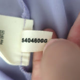 L'Agence Lina Chain-Strap Draped Top Lavender Silk Size Extra Large NEW