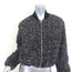 Rag & Bone Samira Sequin Bomber Jacket Black/Multi Boucle Tweed Size Extra Small