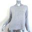 Nili Lotan Cotton Knit Sweater Light Gray Size Small