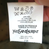 Vintage Yves Saint Laurent Rive Gauche Ribbon-Trim Jacket Beige Cotton Size 38