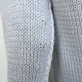 Nili Lotan Cotton Knit Sweater Light Gray Size Small
