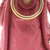 Balenciaga Giant Mini City Bag Rose Hortensia Lambskin Leather Crossbody