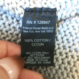 Nili Lotan Cotton Knit Sweater Light Gray Size Small